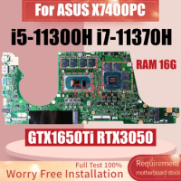 R2.2 For ASUS X7400PC Laptop Motherboard i7-11370H RTX3050 4G i5-11300H GTX1650Ti 4G RAM 16G Notebook Mainboard