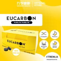 EUCARBON Digestive Support 1000 Tab Charcoal Constipation Bloating Natural Indigestion Detox Constip