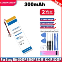LOSONCOER Battery For Sony Walkmen NW-S200F S202F S203F S204F S205F MP3