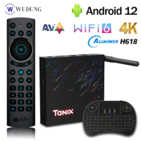 TANIX TX68 Smart TV Box Allwinner H618 RAM 2/4GB ROM 16/32/64GB Android 12 BT5.0 Dual Band Wifi6 6k 4k Media Player Set Top Box