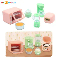 1Set 1:12 Dollhouse Miniature Rice Cooker Microwave Oven Juicer Egg Steamer Kitchen Supplies Model Doll House Decor Toy Accessor