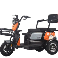 Electric Tricycles High Quality Electric Motorcycle 3 Wheel 48V X3 Electric Trike Scooter Enclosed Eec Open Front Drum+rear Drum