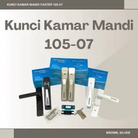 FASTER — Kunci Kamar Mandi 105-07 / Lock Kamar Mandi / Handle Pintu Kamar Mandi Silver