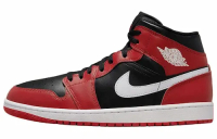 JORDAN 1 MID GYM RED BLACK WHITE 2024