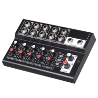 MIX5210 10-Channel Mixing Console Digital Audio Mixer Stereo for Recording DJ Network Live Broadcast Karaoke Mixer Audio