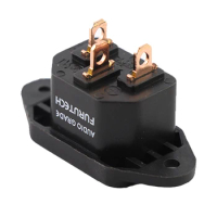 Gold-plated Copper Power Amplifier Audio AC Power Socket REC Power Socket