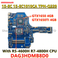 DAG3HDMB8D0 For HP Pavilion Gaming 15-EC 15-EC1010CA TPN-Q229 Laptop Motherboard R5-4600H R7-4800H CPU GTX1650 GTX1650TI GPU