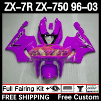 Body Kit For KAWASAKI NINJA ZX-7R ZX-750 1996 1997 1998 1999 107No.82 ZX 7R 750 7 R ZX750 ZX7R 00 01 02 03 Fairing Gloss purple