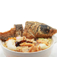 【陳聰明沙鍋魚頭】沙鍋魚頭特大份組合(沙鍋菜+特大頭鰱半顆+鰱草魚肉)