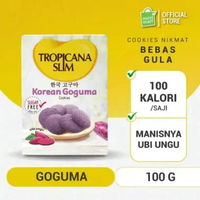 Tropicana Slim Korean Goguma Cookies (5 Sch) - Snack Bebas Gula, 100 Kalori