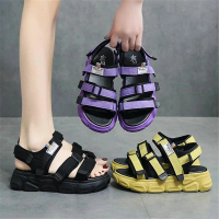 Sandal gunung wanita casual LEON gaya korea style size 31 - 40 premium brand Perempuan Cewek Hitam S