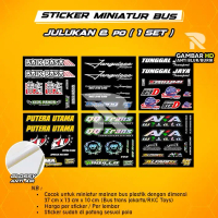 [1 SET] Stiker Aksesoris Bus Miniatur / Sticker Julukan Stiker Po Bus Miniatur - Car