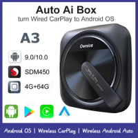 Timethinker A3 Multimedia Video Aibox Android Auto SMART Wireless Carplay Adapter For Iphone Pioneer MAHINDRA Alturas G4 Marazzo
