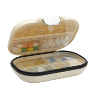 7 Gird Pill Box Weekly Medicine Pills Dispenser Organizer Tablet Pillbox Case Container Portable Drug Divider Drug Pastillero