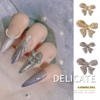 Nail Diamond Charms Bowknot Rhinestones Nailart Supplies Shiny Crystal Jewelry DIY UV Gel Manicure Nail Art Decorations
