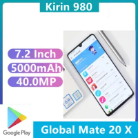 International Version HuaWei Mate 20 X EVR-L29 Smart Phone 40.0MP Kirin 980 22.5W Charger 7.2" Screen 2240x1080 Android 9.0 NFC