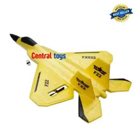 Mainan Pesawat Terbang FX622 2CH 2.4GHz 3-Axis Gyroscope RC Air Plane / Rc Plane F22 raptor KUNING