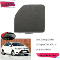ZUK For Toyota Vios NSP15# 2013-2016 Fornt Bumper Towing Hook Garnish Cover Front Hauling Eye Lid Trailer Trim Cap