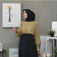 Atasan Wanita BATWING CROP Rajut Premium