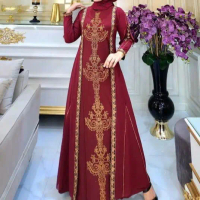 ABAYA TURKEY DRESS MUSLIMAH ABAYA HITAM BORDIR