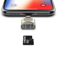 【Bill Case】高階Lightning 專用 迷你SD TF讀卡轉接頭 霧銀(支持iOS 10~16及更新系統)