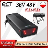 Hailong 48v E Bike Rear Rack Battery 36v 20ah 25ah Samsung Cells Lithium Electric Bicycle Battery Pack For 350w-1500w Motor