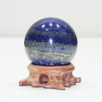天然水晶球擺件原色青金石礦石桌面飾物裝飾擺設