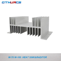 1pcs W-70 Aluminum Single Phase Solid State Relay SSR Heat Sink Base Small Type Heat Radiator Wholesale Hot for 10A to100A