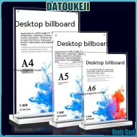 Acrylic Menu Holder Card Stand Double Sided  A4/A5/A6 For Business Office And Restaurant Price Tag C