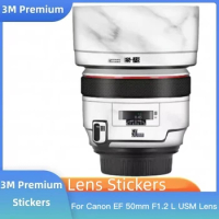 For Canon EF 50mm F/1.2L USM Decal Skin Vinyl Wrap Film Lens Protective Sticker Protector Coat EF 50 1.2 F1.2 F/1.2 L 1.2L F1.2L