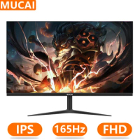 MUCAI 24 Inch Monitor 165Hz IPS LCD Display 144Hz Desktop Gaming Gamer Computer Screen Flat Panel Not Curved HDMI-compatible/DP