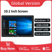 Newest Student Super Cheap 10.1 INCH Windows 10 Tablet PC Dual Camera 2GB RAM 32GB ROM 1920*1200 IPS Screen WIFI Quad Core