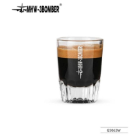 玻璃量杯/濃縮咖啡杯-50ML-白字 