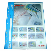 【文具通】天騰11孔20入A4資料簿[藍]FX1102 L1030513