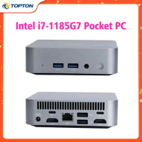11th Gen Mini PC Box Gaming Intel i7 1185G7 Windows 11 Desktop Computer Office Barebone Pocket PC DDR4 NVMe NUC 4K HTPC WiFi6