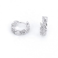 APM Monaco Silver Small Couture Hoop Earrings In Pair 純銀耳環AE11675OX 1pair