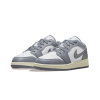 【NIKE 耐吉】Air Jordan 1 Low Vintage Grey 小DIOR 復古灰 奶油底 休閒鞋 男款 553558-053