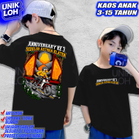Baju ANAK Kaos Acara Anniversary Sedulur Astrea Klaten Ke 3