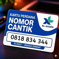 XL Nomor Cantik Kartu Perdana Cantik XL AXIATA 10 digit 0818 834 344