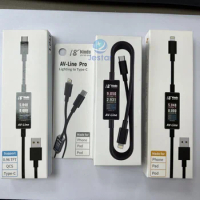 AV-Line Intelligent USB Charging Detection Cable for iPhone/Samsung/Huawei Phone Voltage and Current Monitoring