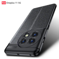 For Oneplus 11 5G Case Cover Oneplus 11 5G Capas Shockproof Armor Back Phone Bumper New Soft TPU Leather Fundas Oneplus 11 5G