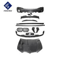 LD style front spoiler rear diffuser side skirt grill carbon fiber body kit for Bmw X6 G06 X6M 2019-2023
