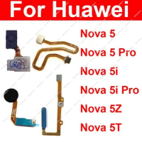 Power Button Fingerprint Sensor For Huawei Nova 5 Pro 5i Pro 5T 5Z Home Key Touch Under Screen FingerPrint Connecting Flex Cable