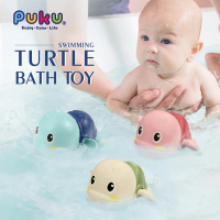 【PUKU 藍色企鵝】樂游小烏龜發條玩具(水/粉/綠)