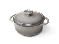 18cm圓形鑄鐵鍋(灰色漸變色)