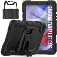 Case For Samsung Galaxy Tab A7 Lite 8.7'' 2021 Shoulder Strap Built-in Bracket Stock Drop-Proof Cover For Tab A7 Lite T220/T225