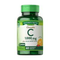 【Nature’s Truth 綠萃淨】美妍維生素C 500mg Plus玫瑰果口含錠(60錠/瓶)