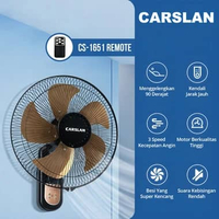SKY - Kipas Angin Tornado Wallfan/ Kipas Dinding Tornado 16inch Carslan CS-1651 1651 REMOTE
