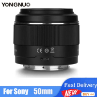 Yongnuo YN50mm F1.8S DA DSM 50mm for Sony E-mount Mirrorless Cameras APS-C Auto Focus lens for SONY A6300 A6400 A6500
