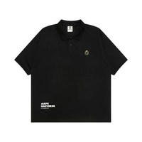AAPE BY BATHING APE AAPER Aldo Polo Shirt Black S Black